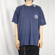 画像3: "CUSHING FIRE DEPARTMENT" プリント ポケットTシャツ NAVY XL (3)