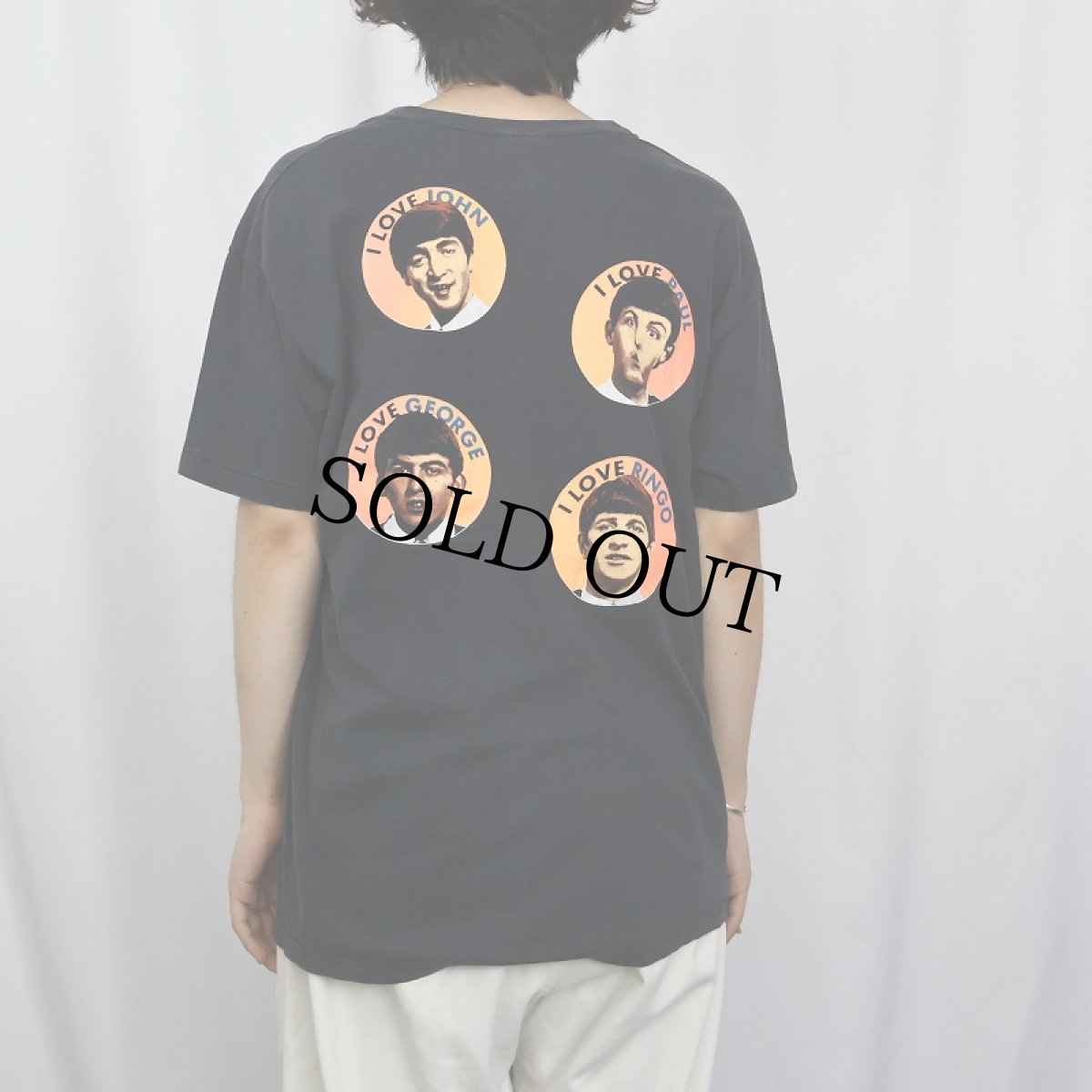 画像4: 80's THE BEATLES USA製 "CLASSIC BEATLES" ロックバンドプリントTシャツ BLACK XL (4)