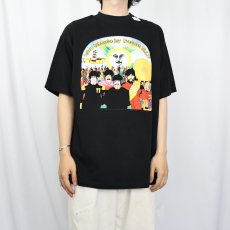 画像2: 90's THE BEATLES "Yellow Submarine Liverpool:30.8.99" ロックバンドプリントTシャツ BLACK XL (2)