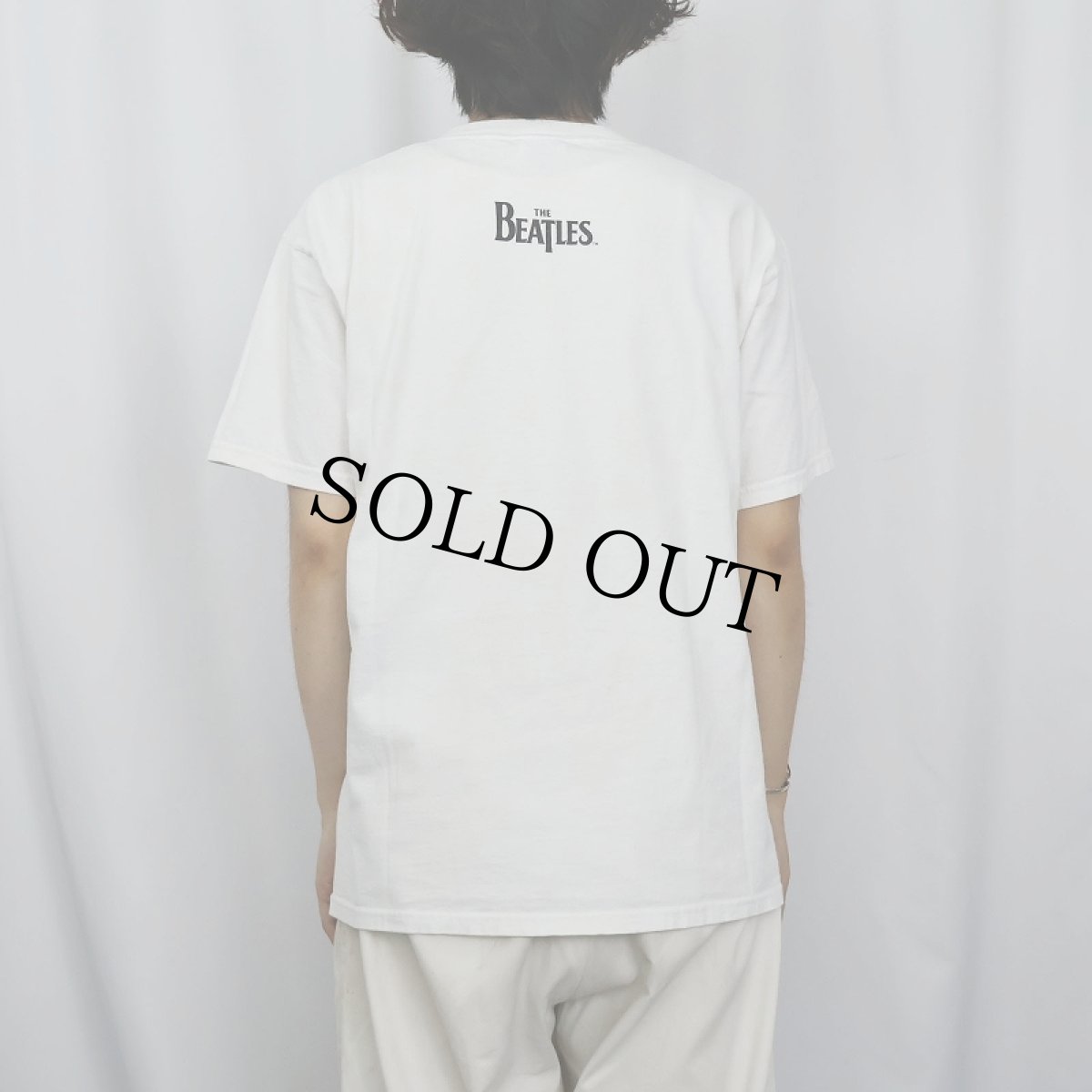 画像4: 90〜2000's THE BEATLES ロックバンドプリントTシャツ L (4)