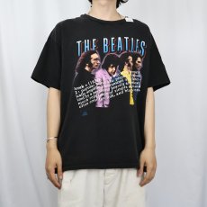 画像3: 90's THE BEATLES ロックバンドプリントTシャツ BLACK  (3)