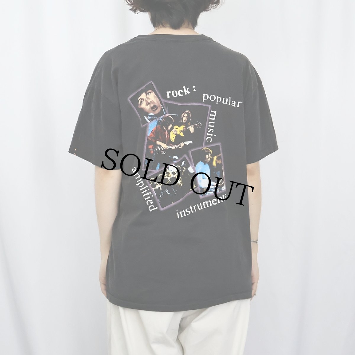 画像4: 90's THE BEATLES ロックバンドプリントTシャツ BLACK (4)