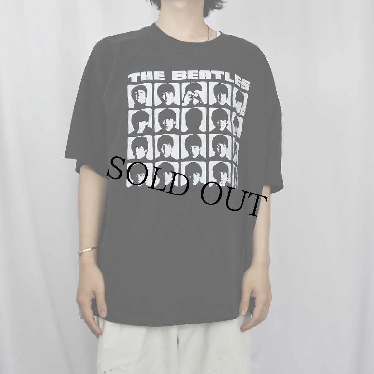 画像3: 90's〜 THE BEATLES ロックバンドプリントTシャツ BLACK XL (3)