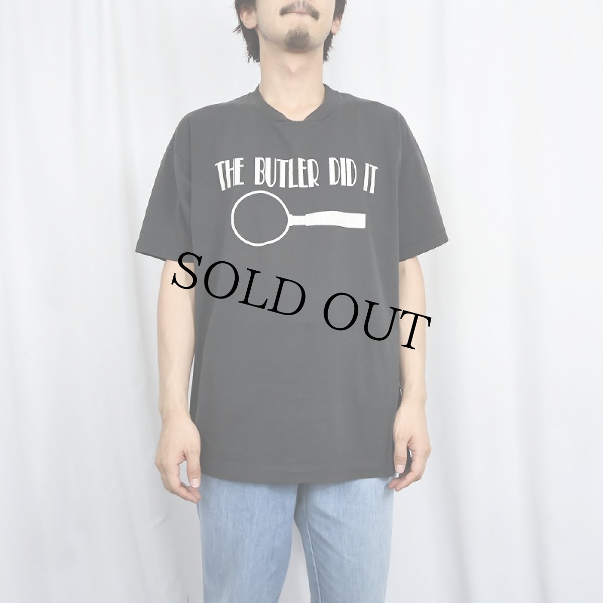 画像2: 90's USA製 "THE BUTLER DID IT" プリントTシャツ BLACK XL (2)