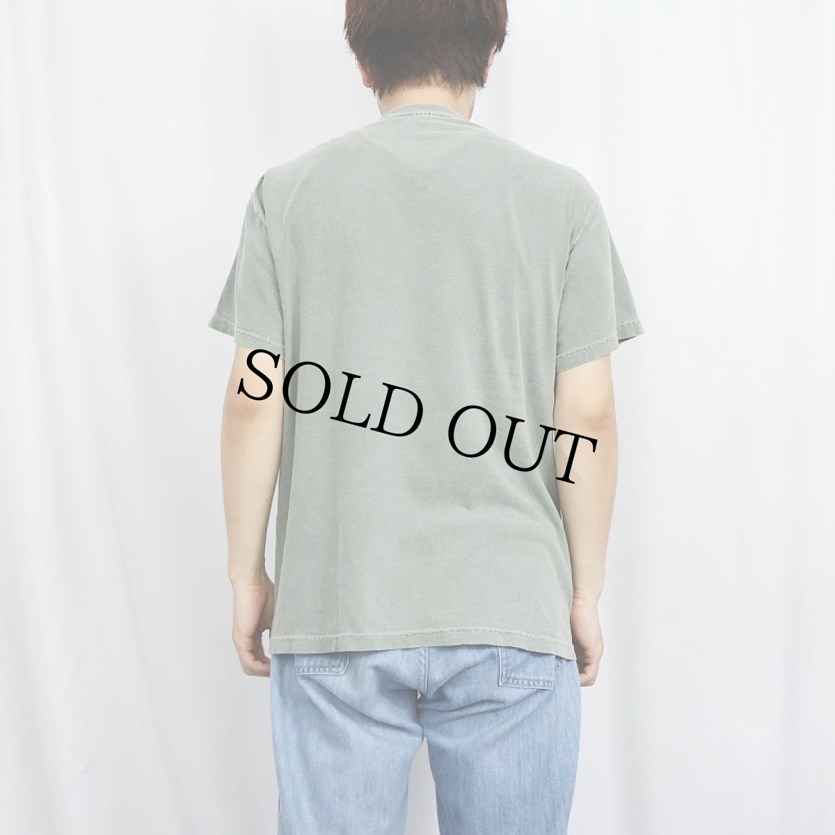 画像3: ブート Yves Saint-Laurent ロゴプリントフェードTシャツ (3)