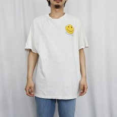 画像3: 90's "He has made me glad!" スマイルプリントTシャツ XL (3)
