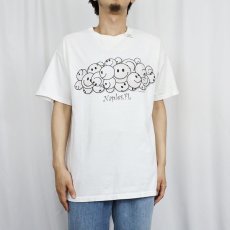 画像2: 2000's "Naples,EL" スマイルプリントTシャツ L (2)