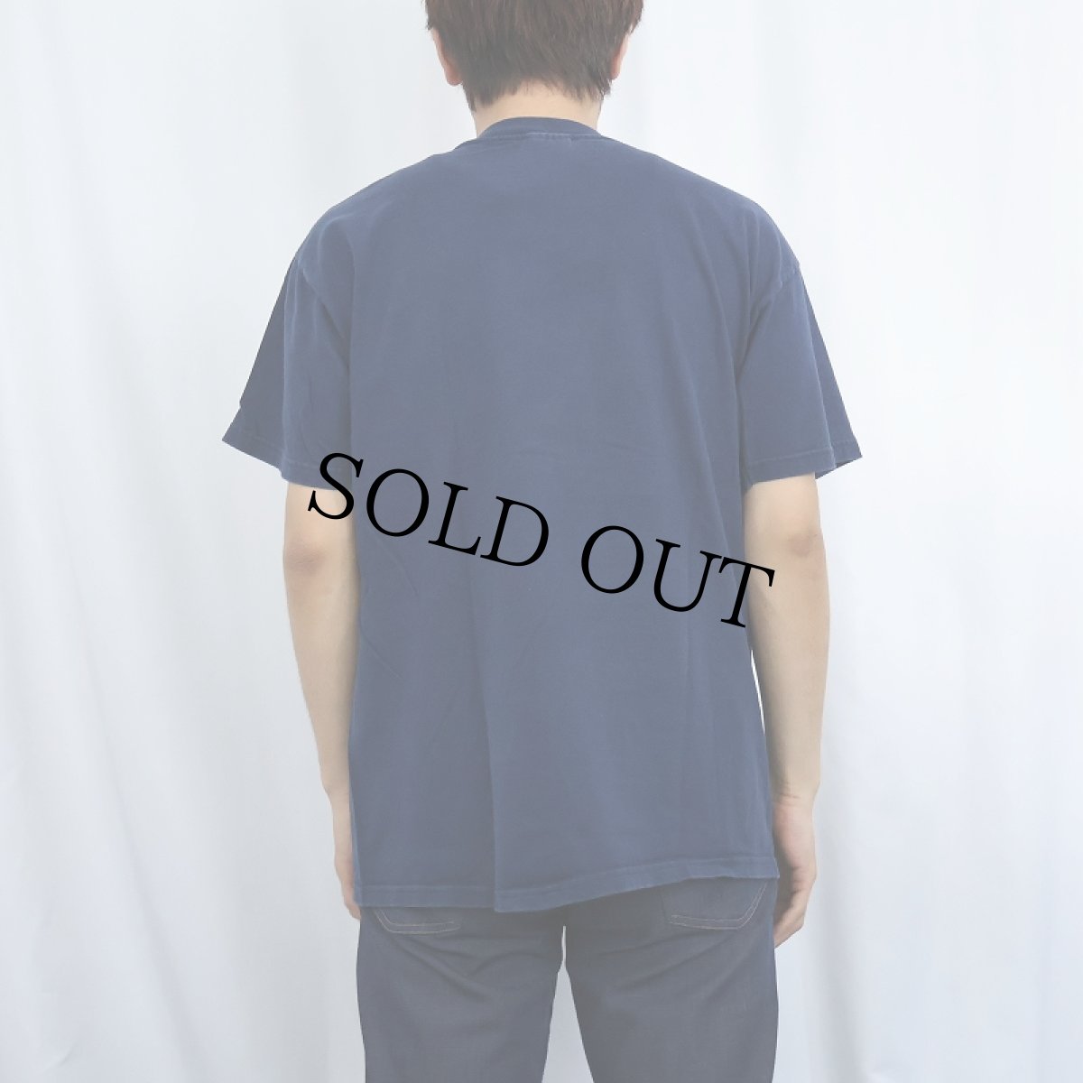 画像3: Abraham Lincoln "Baboon" 風刺プリントTシャツ NAVY L (3)