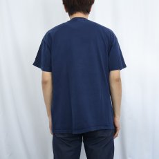 画像3: Abraham Lincoln "Baboon" 風刺プリントTシャツ NAVY L (3)