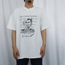 画像2: 90's "Violence Must Be Erased" メッセージプリントTシャツ XL (2)