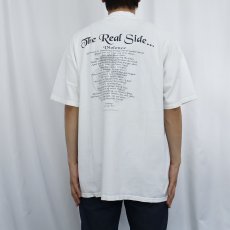 画像3: 90's "Violence Must Be Erased" メッセージプリントTシャツ XL (3)