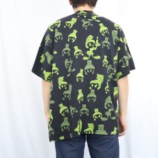 画像3: Marvin the Martian キャラクター総柄プリントTシャツ BLACK XL (3)