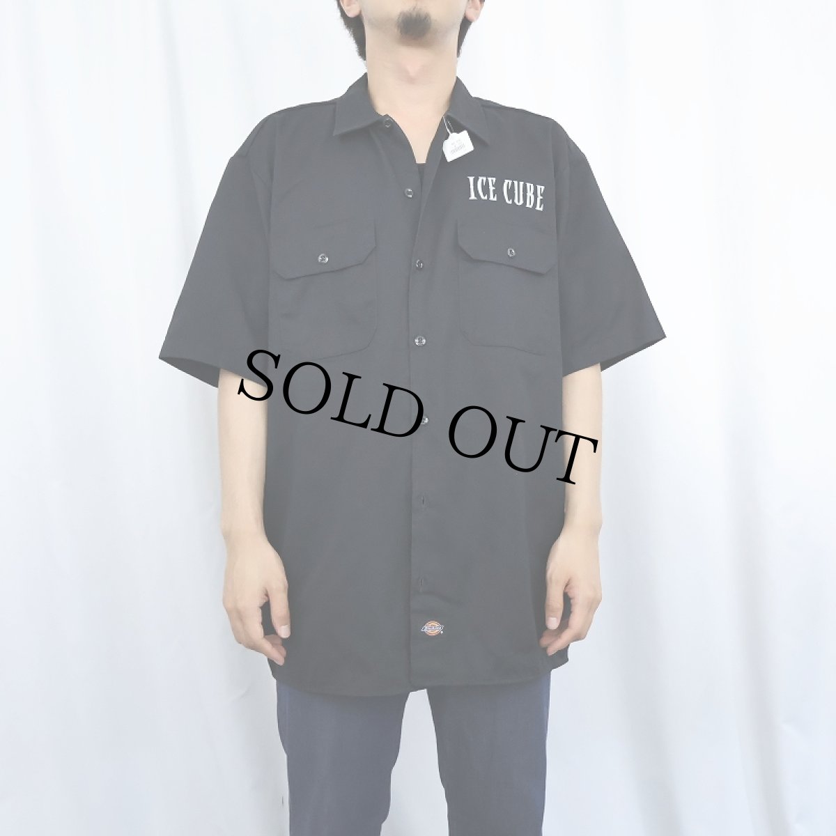 画像3: Dickies "ICE CUBE" ヒップホッププリント ワークシャツ BLACK L (3)