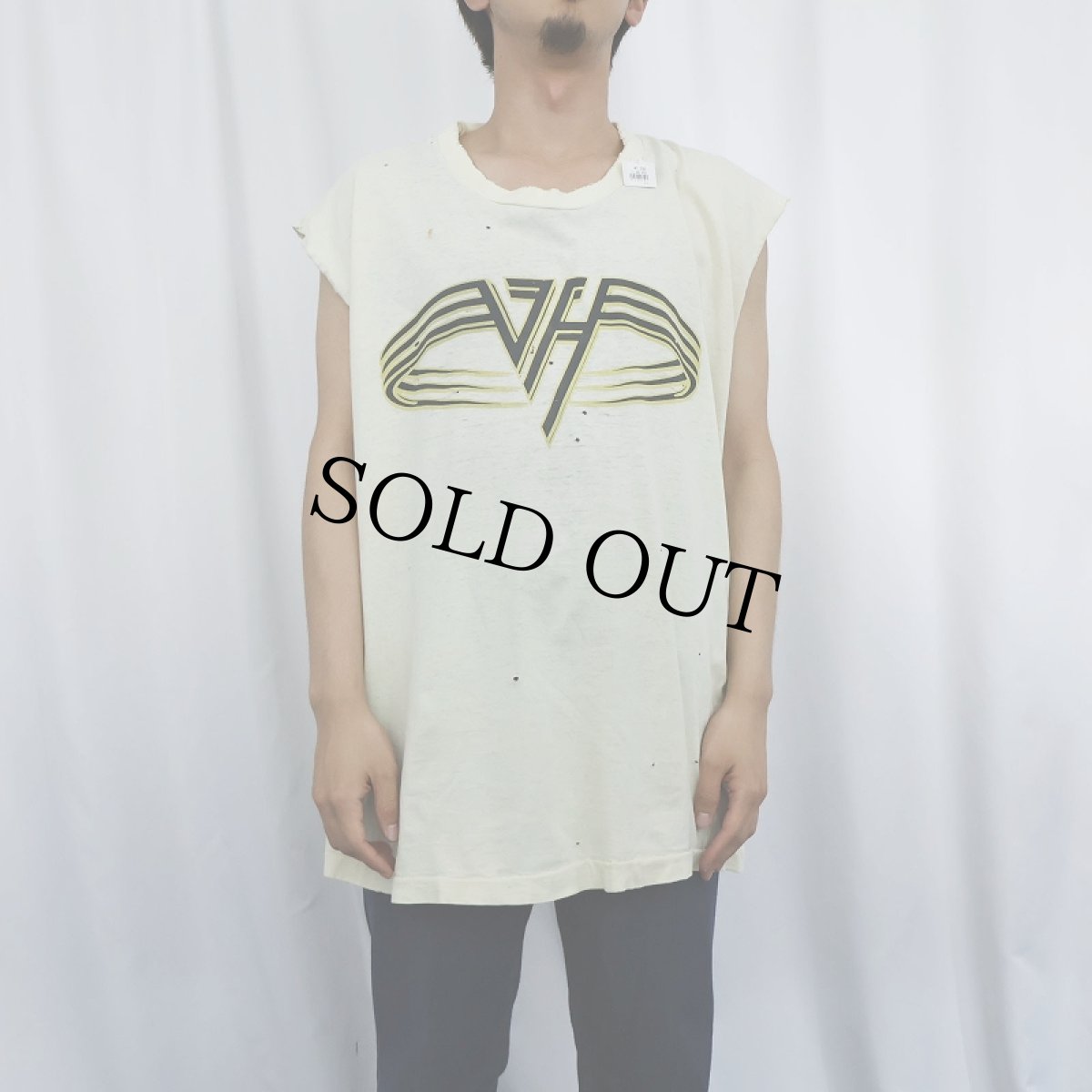 画像3: 90's VAN HALEN "BALANCE 95-96" ハードロックバンドプリントカットオフTシャツ XL (3)