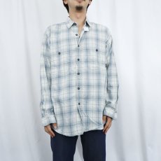 画像2: Patagonia チェック柄 コットンシャツ M (2)