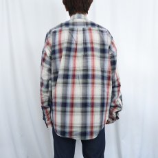 画像3: 2014AW Patagonia オンブレーチェック柄 コットンシャツ L (3)