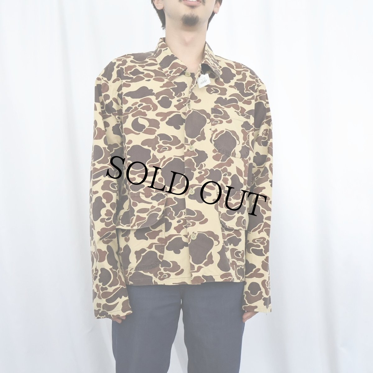 画像2: 80's BLACK SHEEP ダックハンターカモ柄 ハンティングジャケット L (2)