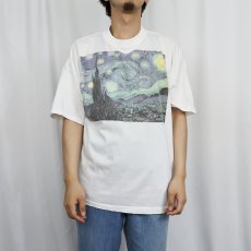画像2: 90's Vincent Van Gogh "The Starry Night" アートプリントTシャツ  (2)