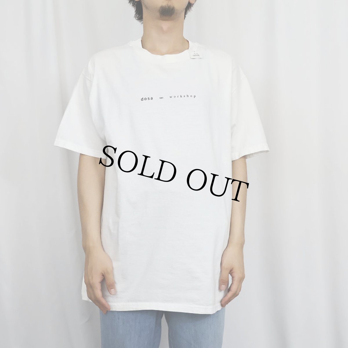 画像2: 90's "dosa 1997 workshop" プリントTシャツ L (2)