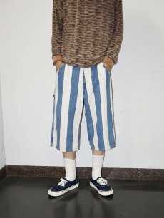 画像4: Levi's SILVER TAB "CARPENTER" ストライプ柄 ペインターショーツ W32 (4)