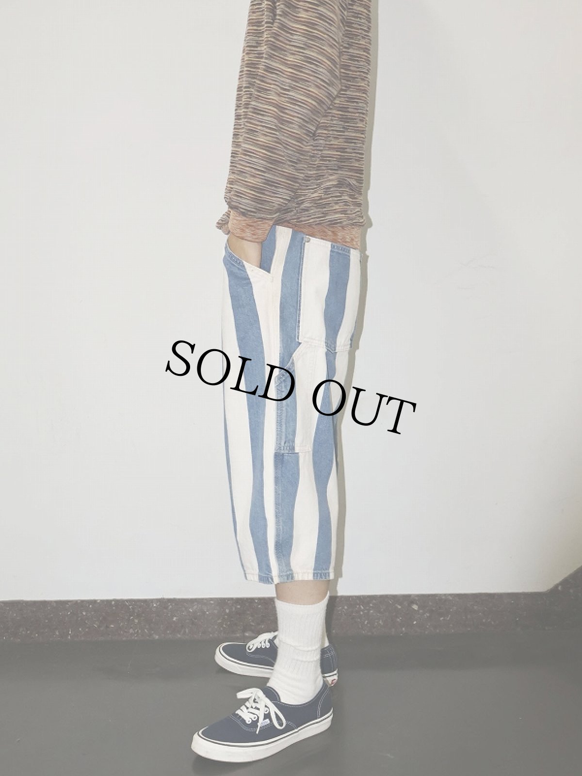 画像5: Levi's SILVER TAB "CARPENTER" ストライプ柄 ペインターショーツ W32 (5)