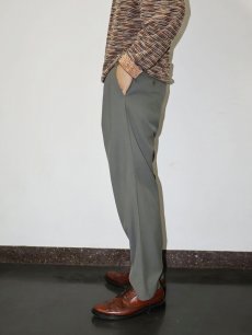 画像5: ARMANI COLLEZIONI ストライプ柄 スラックス KHAKI W33 (5)