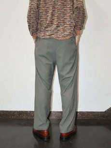 画像6: ARMANI COLLEZIONI ストライプ柄 スラックス KHAKI W33 (6)