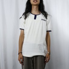 画像2: 60's Champion C中ランタグ "DUKE" チョコチン リンガーTシャツ NAVY XL (2)