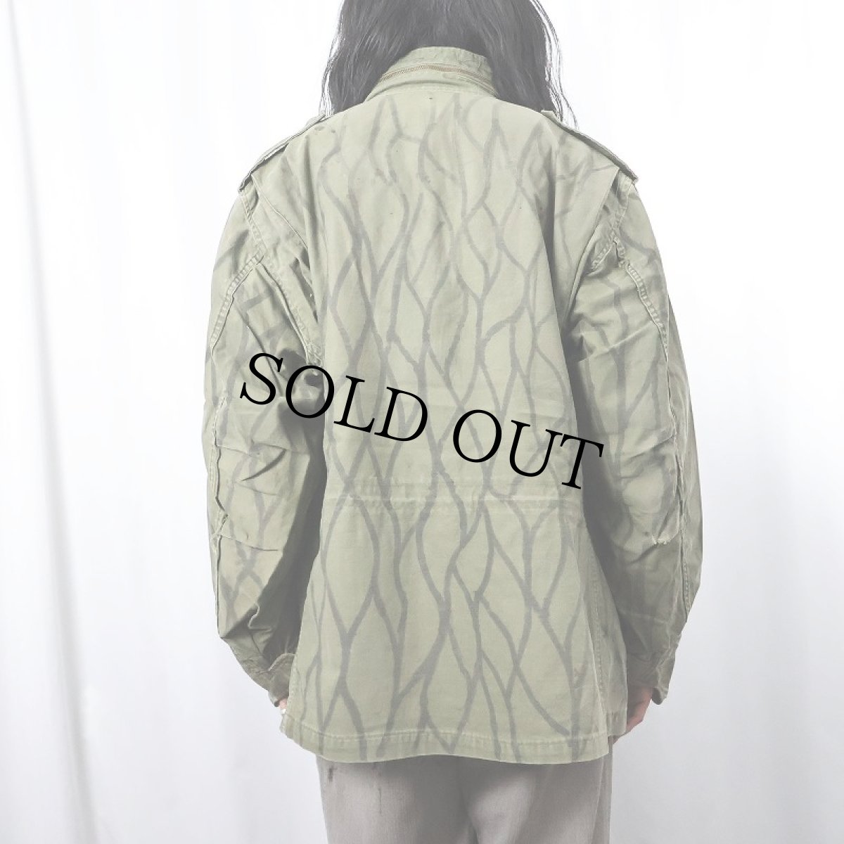 画像3: 70's U.S.ARMY M-65 "ハンドペイント" フィールドジャケット 3rd (3)