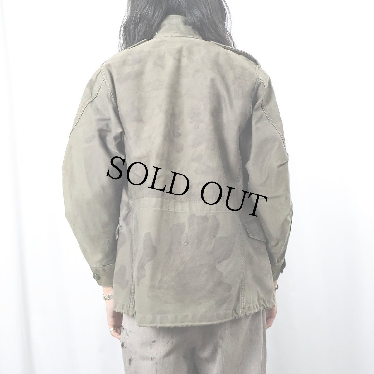 画像3: 60's U.S.ARMY M-51 "COMP UK or CAN" ハンドペイント フィールドジャケット SHORT-SMALL (3)