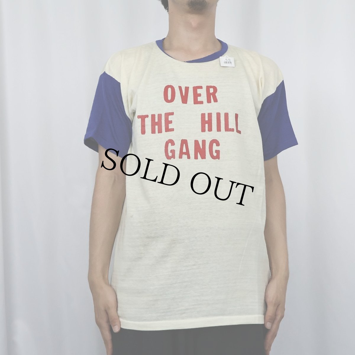 画像3: 60's Durack "OVER THE HILL GANG" ナンバリング ナイロン×コットンTシャツ XL (3)