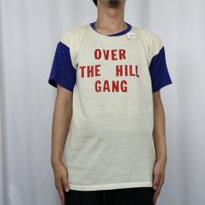 画像3: 60's Durack "OVER THE HILL GANG" ナンバリング ナイロン×コットンTシャツ XL (3)