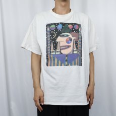 画像2: 90's Chris Lee Roberts-Antieau アートプリントTシャツ XL (2)