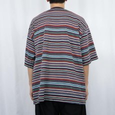 画像3: Diversion マルチボーダー柄 ポケットTシャツ  (3)