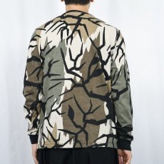 画像3: 90's USA製 プレデターカモ柄 ロンT L (3)