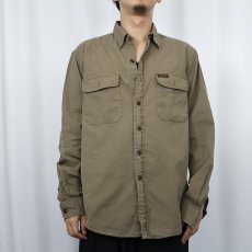 画像2: POLO Ralph Lauren コットンツイルワークシャツ L (2)
