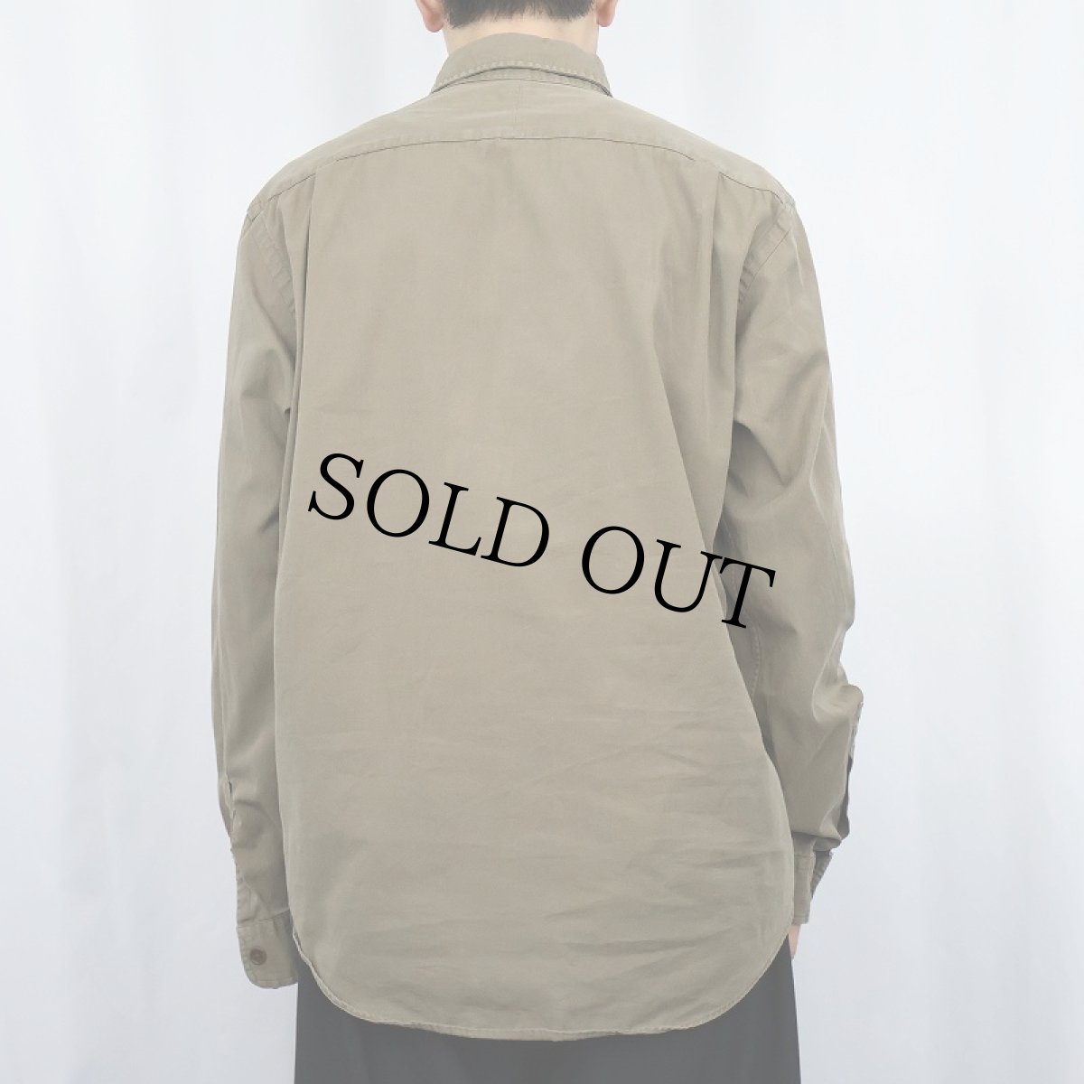 画像3: POLO Ralph Lauren コットンツイルワークシャツ L (3)