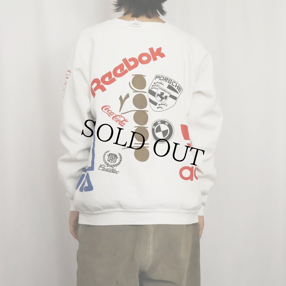 画像4: 80's ブート USA製 "Donald Duck" マルチプリントスウェット XL (4)