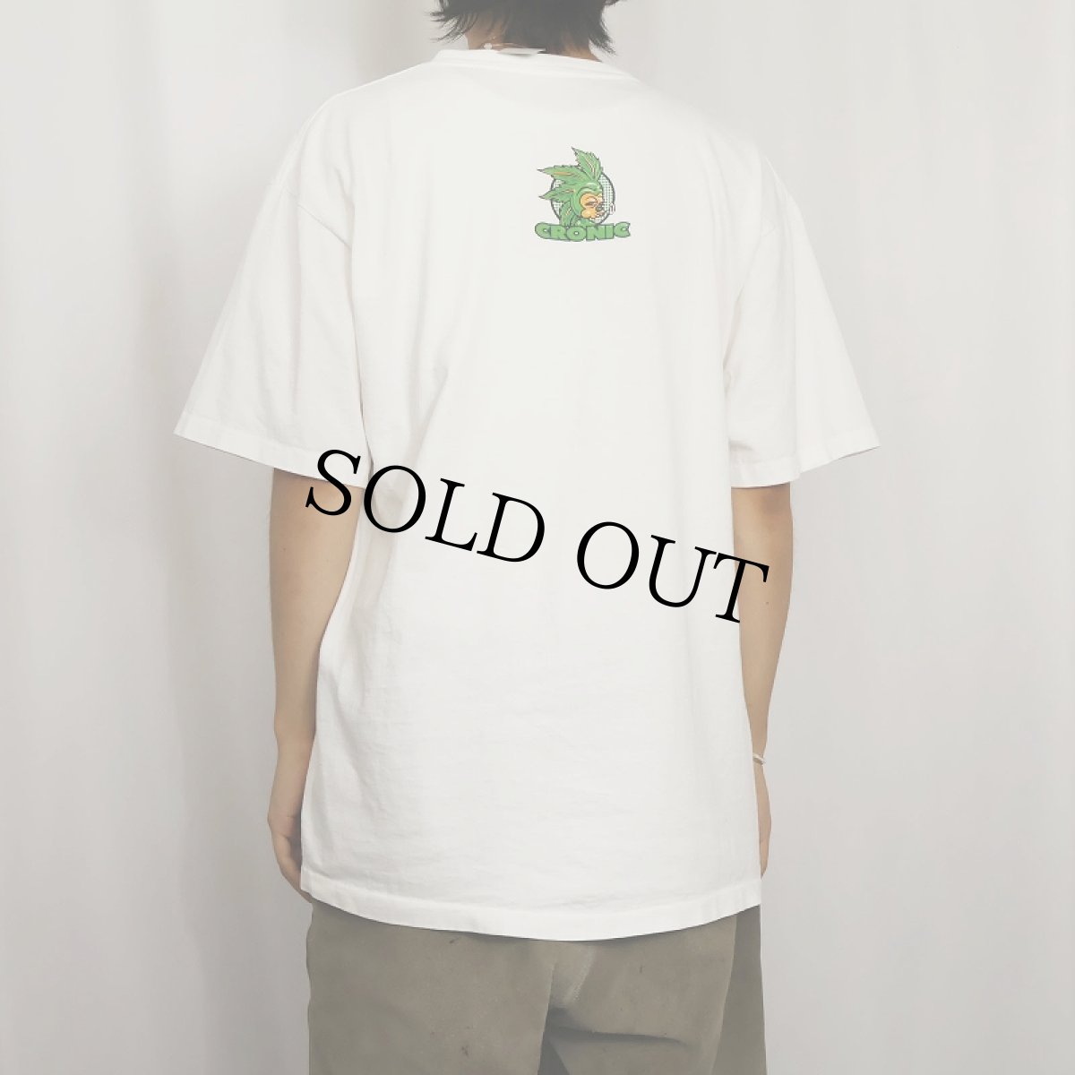 画像3: 90's CLONIC THE HEMP HOG USA製 キャラクターパロディプリント ガンジャTシャツ XL (3)