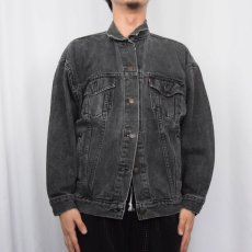 画像2: 80's Levi's 77930-1158 USA製 ブラックデニムジャケット L (2)