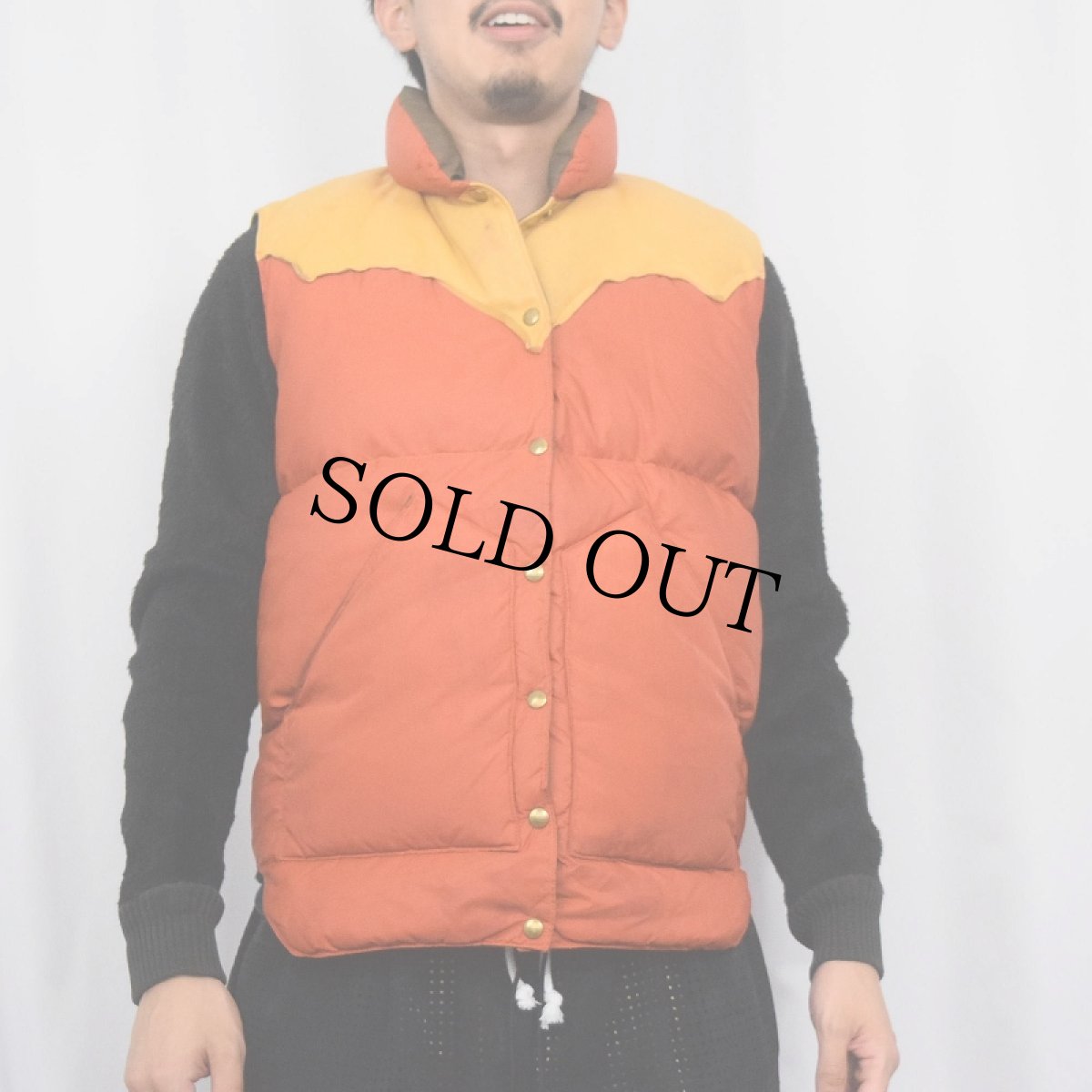 画像2: 70's Rocky Mountain Featherbed ウエスタンダウンベスト SIZE 11/12 (2)