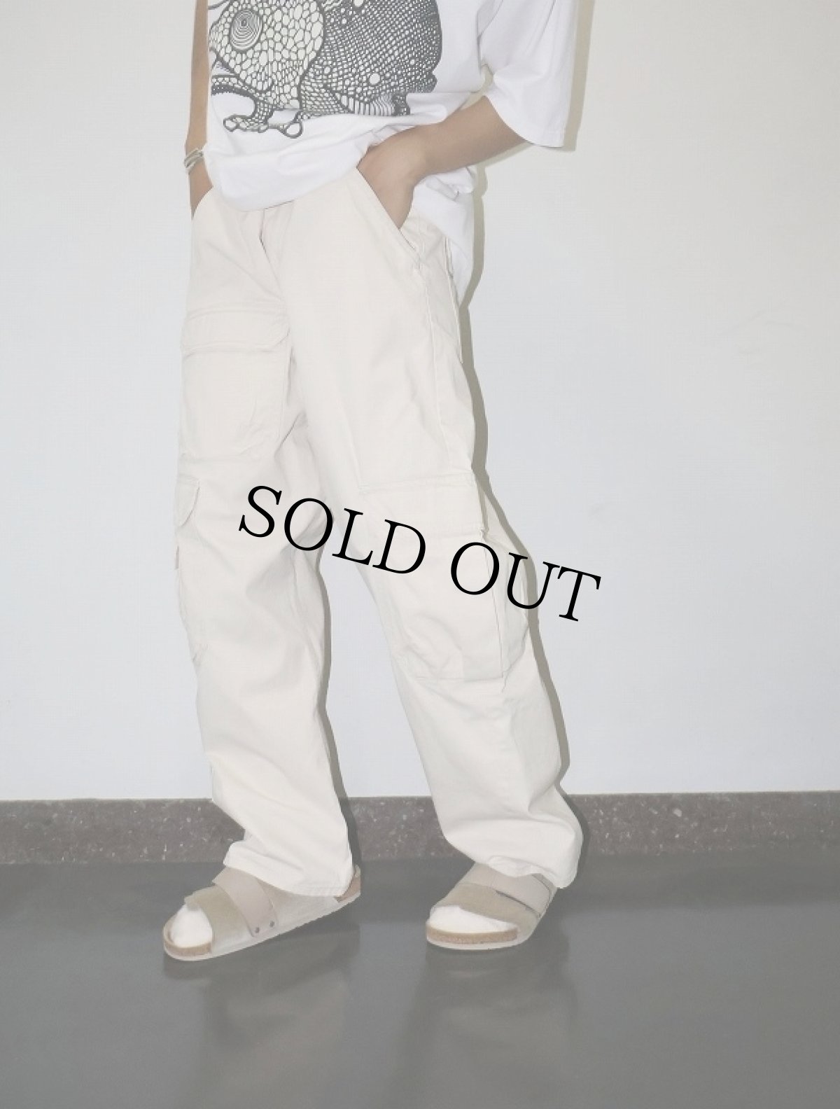 画像1: Levi's SILVERTAB "KHAKIS" コットンカーゴパンツ W35 (1)