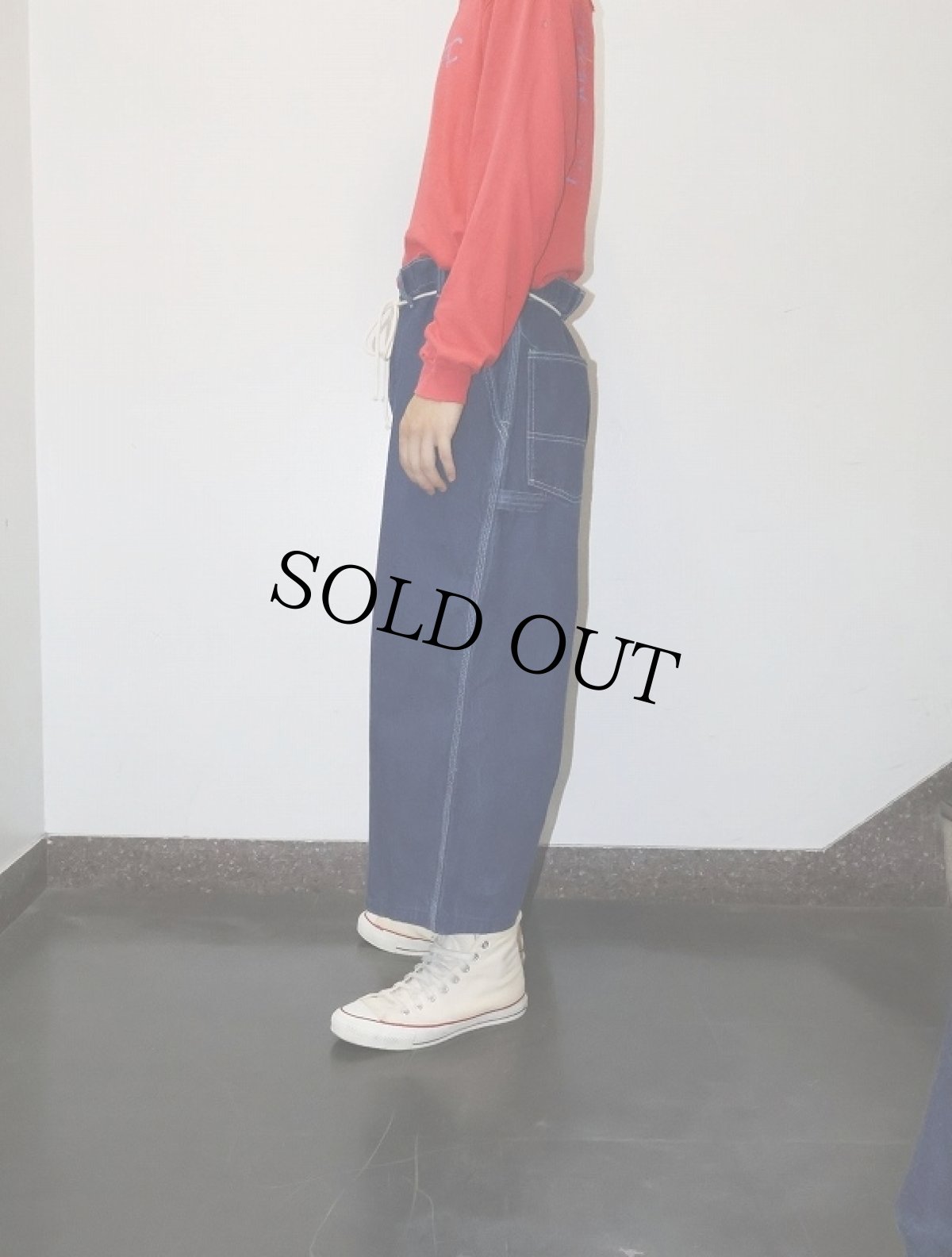 画像6: 70's OSH KOSH USA製 デニムペインターパンツ W48 (6)