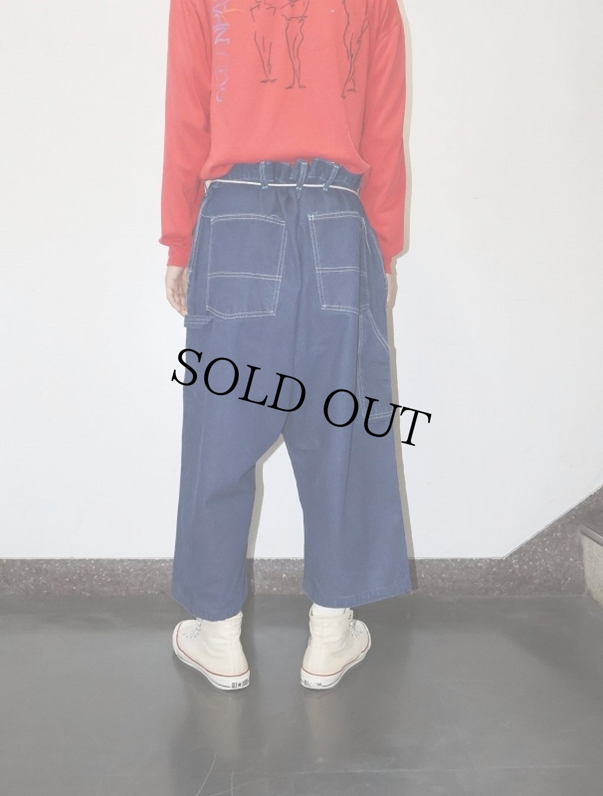 画像7: 70's OSH KOSH USA製 デニムペインターパンツ W48 (7)