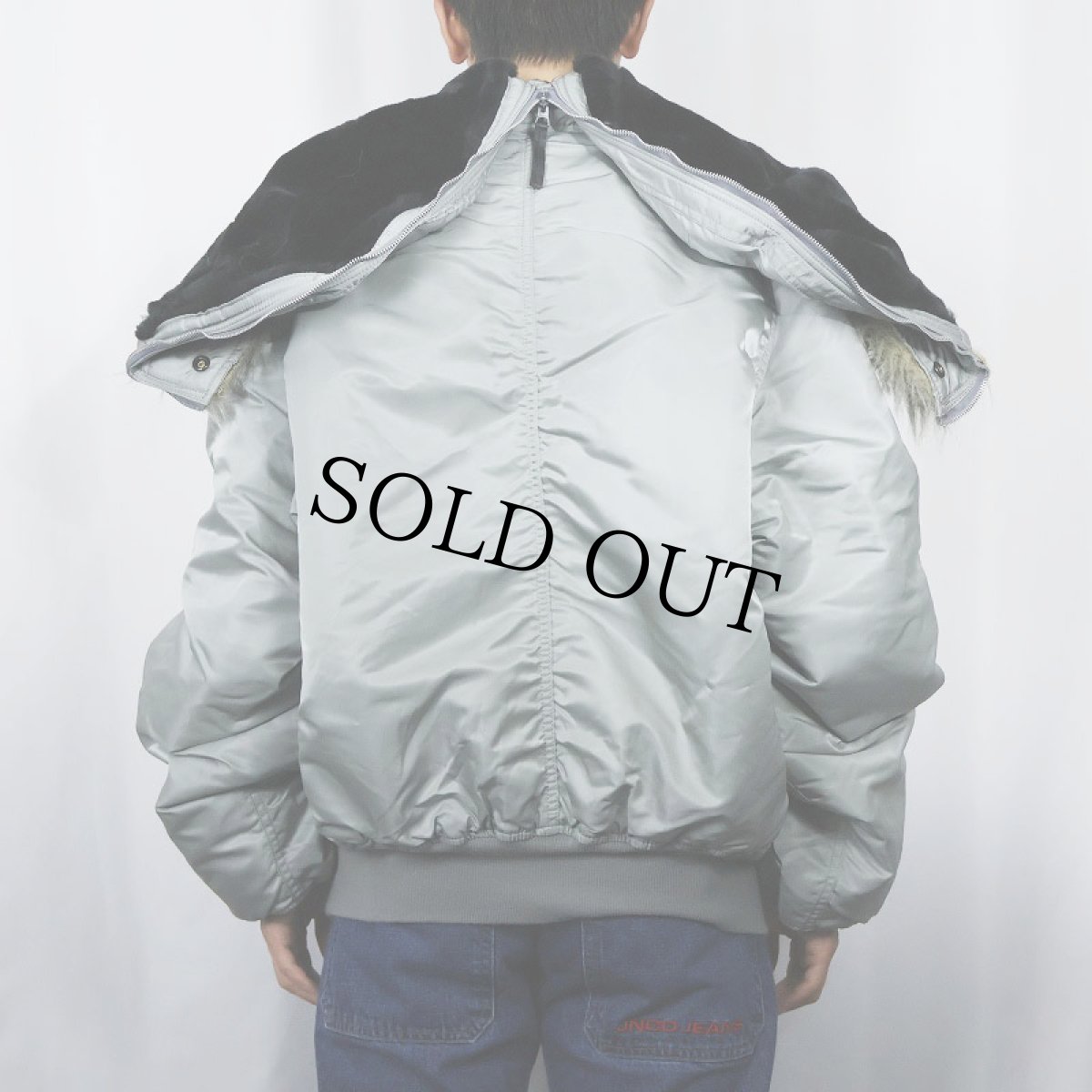 画像4: 90's 民間品 ALPHA INDUSTRIES,INC. N-2B フライトジャケット XX-LARGE (4)