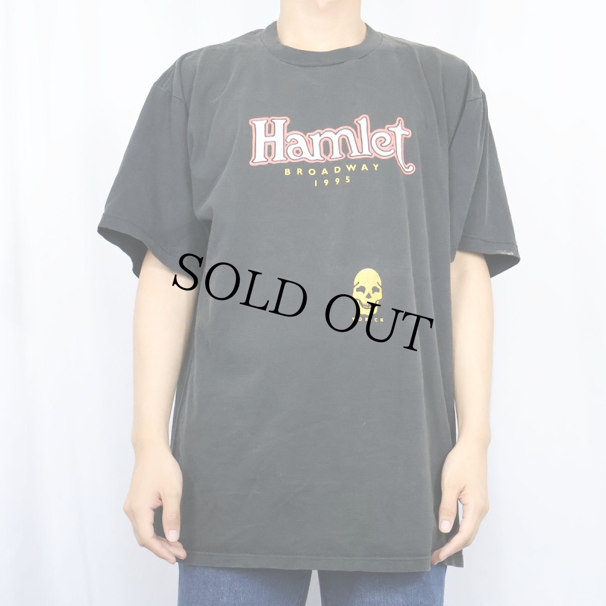 画像2: 【SALE】 90's USA製 "Hamlet BROADWAY 1995" ミュージカルプリントTシャツ BLACK XL (2)