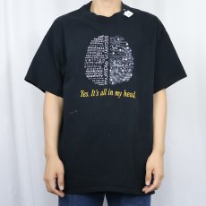 画像2: multiple sclerosis "Yes. It's all in my head" プリントTシャツ BLACK XL (2)