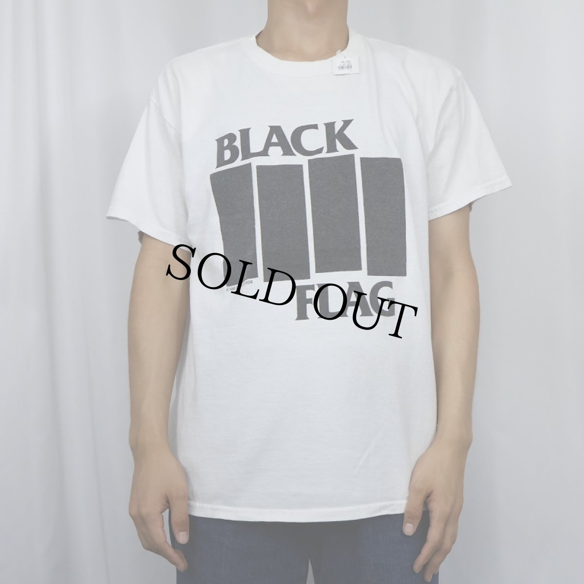 画像2: BLACK FLAG ハードコアパンクバンドプリントTシャツ L (2)