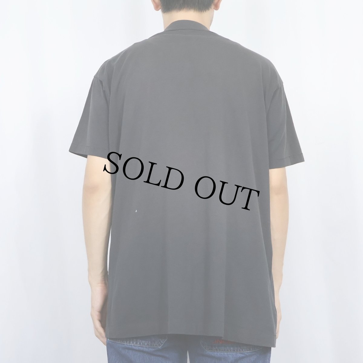 画像3: 80's FRUIT OF THE LOOM USA製 無地ポケットTシャツ BLACK (3)