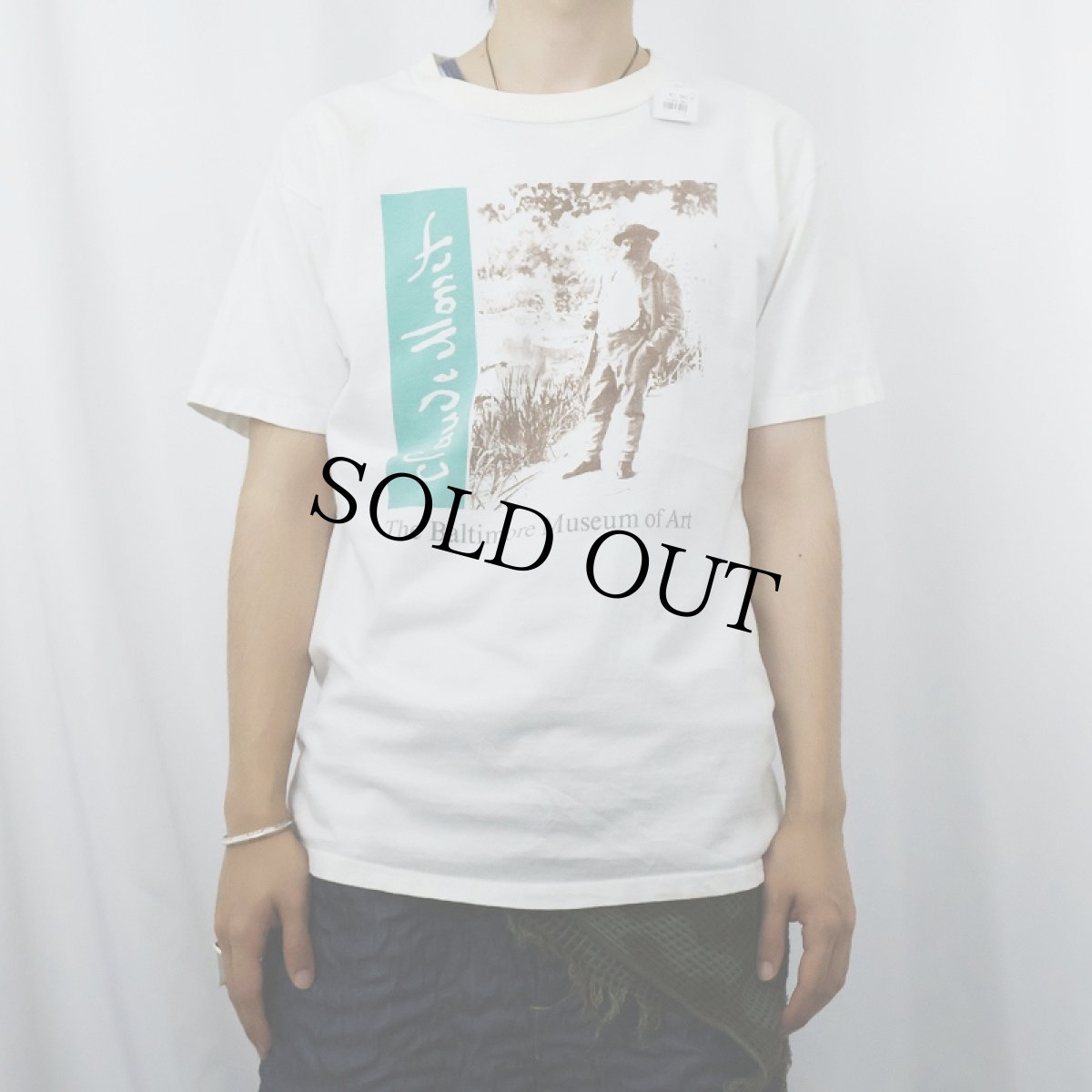 画像2: 90's Claude Monet "The Baltimore Museum of Art" フォトプリントTシャツ L (2)